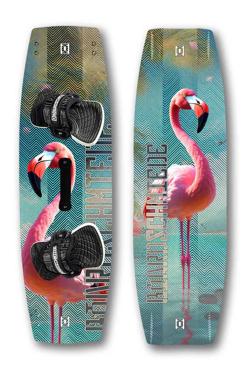 Boardschmiede Flamingo edition custom twintip kiteboard design
