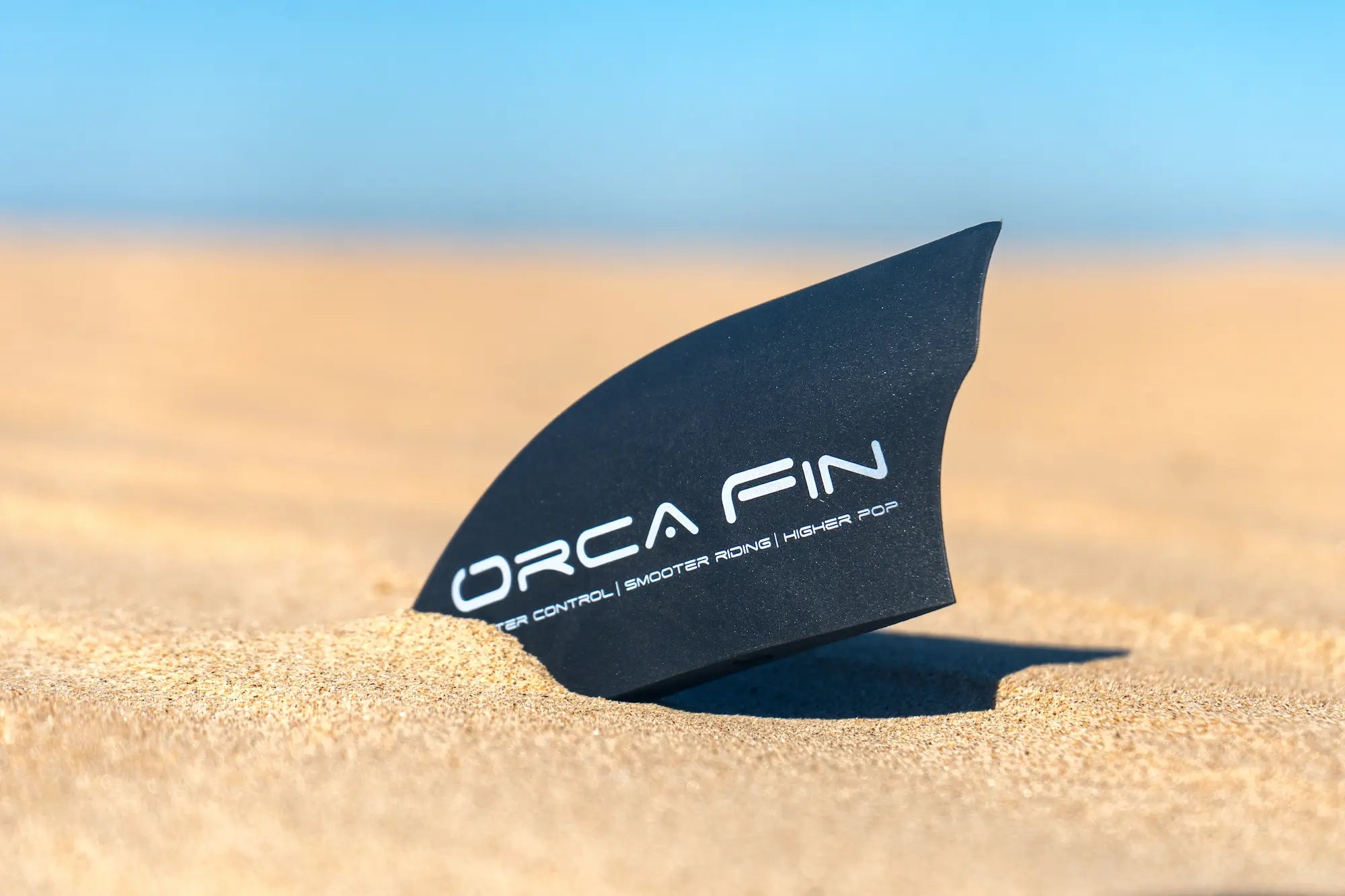 ORCA big air kiteboard fins in sand